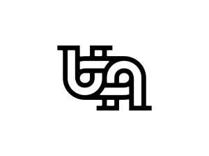 Buchstabe Aa-Knoten-Logo