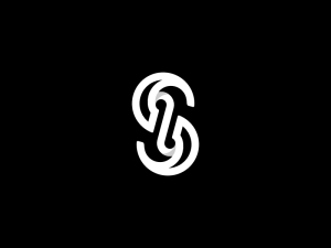Letra S Ss Logotipo Infinito