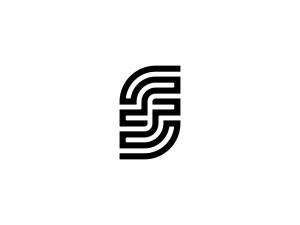 Mehrzeiliges Logo mit Buchstaben Ff