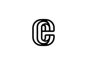 Typografie Ce-Buchstabe Ec-Logo