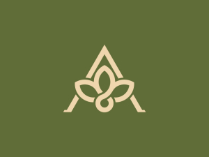 Denkwürdiges Buchstabe-A-Blatt-Logo