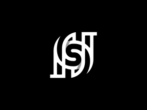 Lettre Ns Initiale Sn Logo