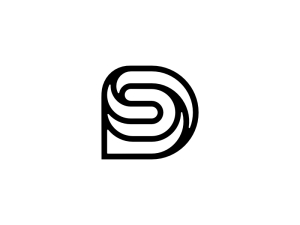 Lettre Ds Initiale Logo Sd