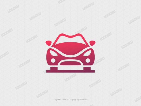 Modernes Lippen-Auto-Logo