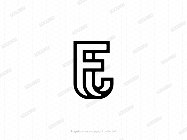 Letra Ft Inicial Tf Logo