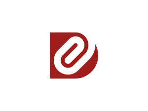 Buchstabe D-Clip-Logo