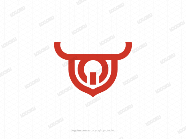 Logotipo De Poder De Escudo De Toro