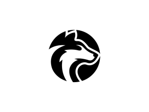 Le Logo Du Chien Noir