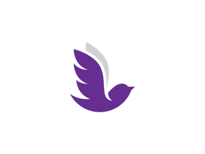 Cute Flying Bird Logo