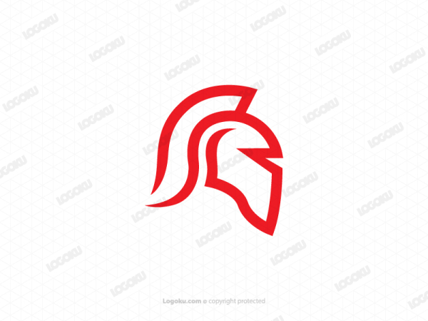 Lines Red Spartan Logo