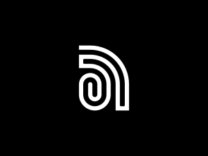 Buchstabe A-Clip-Logo