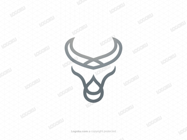 Logotipo De La Cabeza De Silver Bull