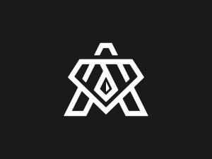 Logo Moderne D'un Diamant