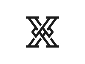 Logo Monogramme X élégant