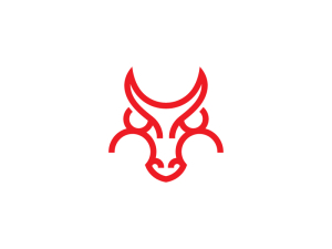 Logotipo Del Dragón Rojo Furioso