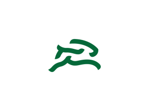 Grünes Kaninchen-Logo
