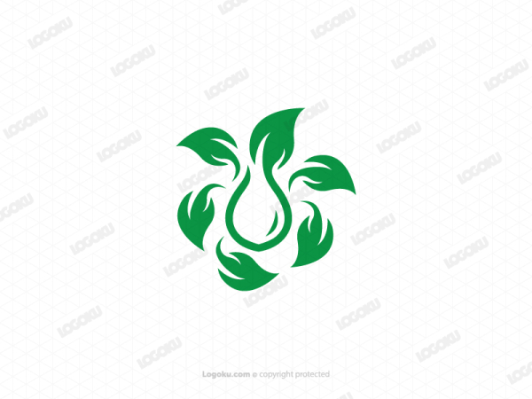 Grünes Tropfen-Logo