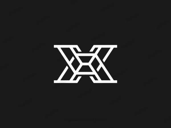 Letra X Logotipo De Rubí