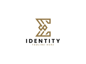Elegantes E-Monogramm-Logo