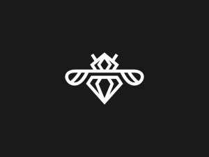 Logotipo De Diamante De Abeja