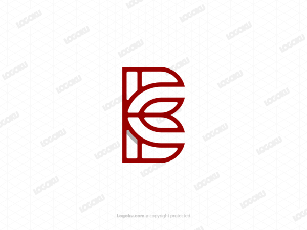 Letter B Flower Logo