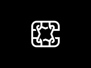 Lettre C Icône Étoile Logo