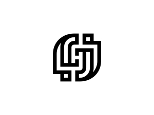 Letter Hj Jh Logo