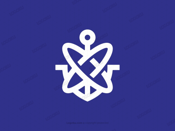 Logotipo De Ancla Atómica