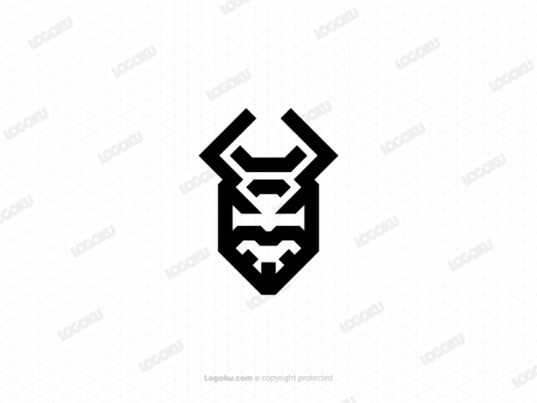 Head Of Bold Black Viking Logo