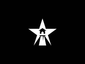 Nachtweißes Leuchtturm-Logo