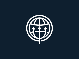 Trident Globe Logo