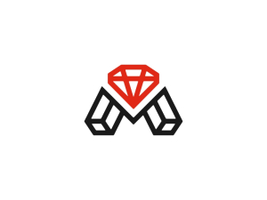 Logotipo De Diamante M