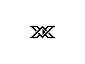 Letra Av O Xn Logotipo De Diamante