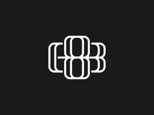 B8- oder 8b-Monogramm-Logo
