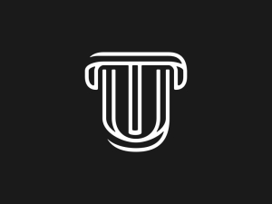 Elegantes Tu- oder Ut-Logo
