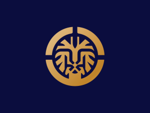 Logo Abstrait Lion