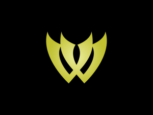 Abstract W Warrior Logo