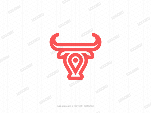 Logotipo Moderno De Ubicación De Red Bull