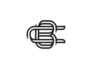 Bc- Oder Cb-Monogramm-Logo