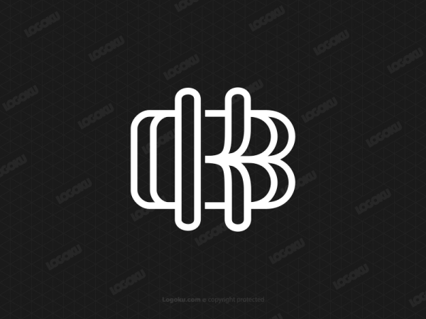 Bk- oder Kb-Monogramm-Logo