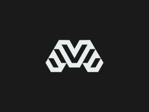 Letter Vm Stair Logo