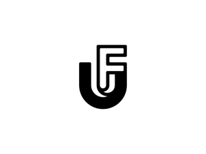Letter Uf Fu Logo