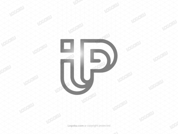 Logotipo De Letra Ip Pi