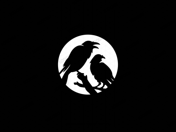 Logotipo De Dos Cuervos