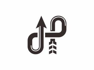 Logotipo De Flecha Flexible H O Dp