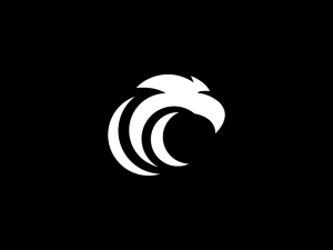 Bald White Eagle Logo