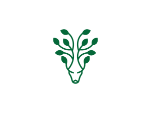Logotipo De Ciervo De Árbol