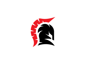 Logo Spartan à Grande Crête Rouge