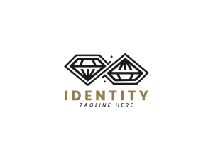 Logotipo De Diamante Infinito