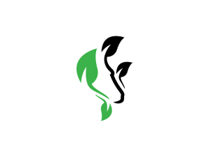 Logotipo De Cabeza De Caballo De Medio Ambiente
